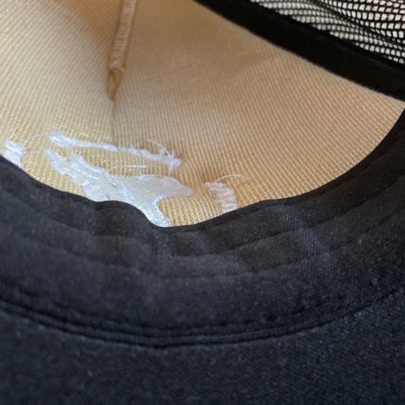 Trucker Hat - Muir Beach Volunteer Fire Dept with Dog logo - surf pattern - NWOT - Picture 9 of 10